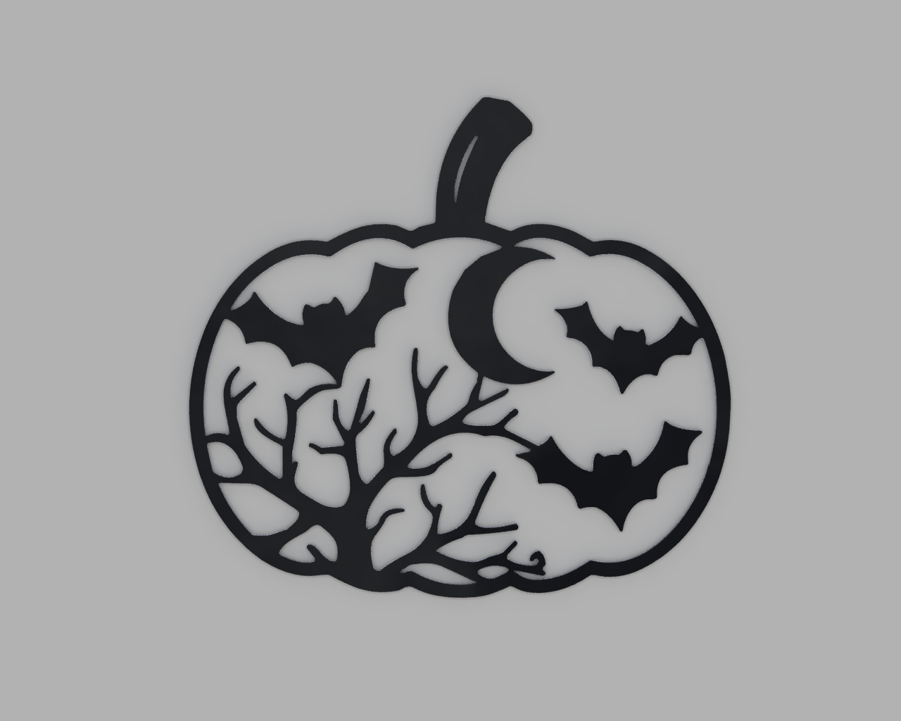 Moon and Tree Pumpkin