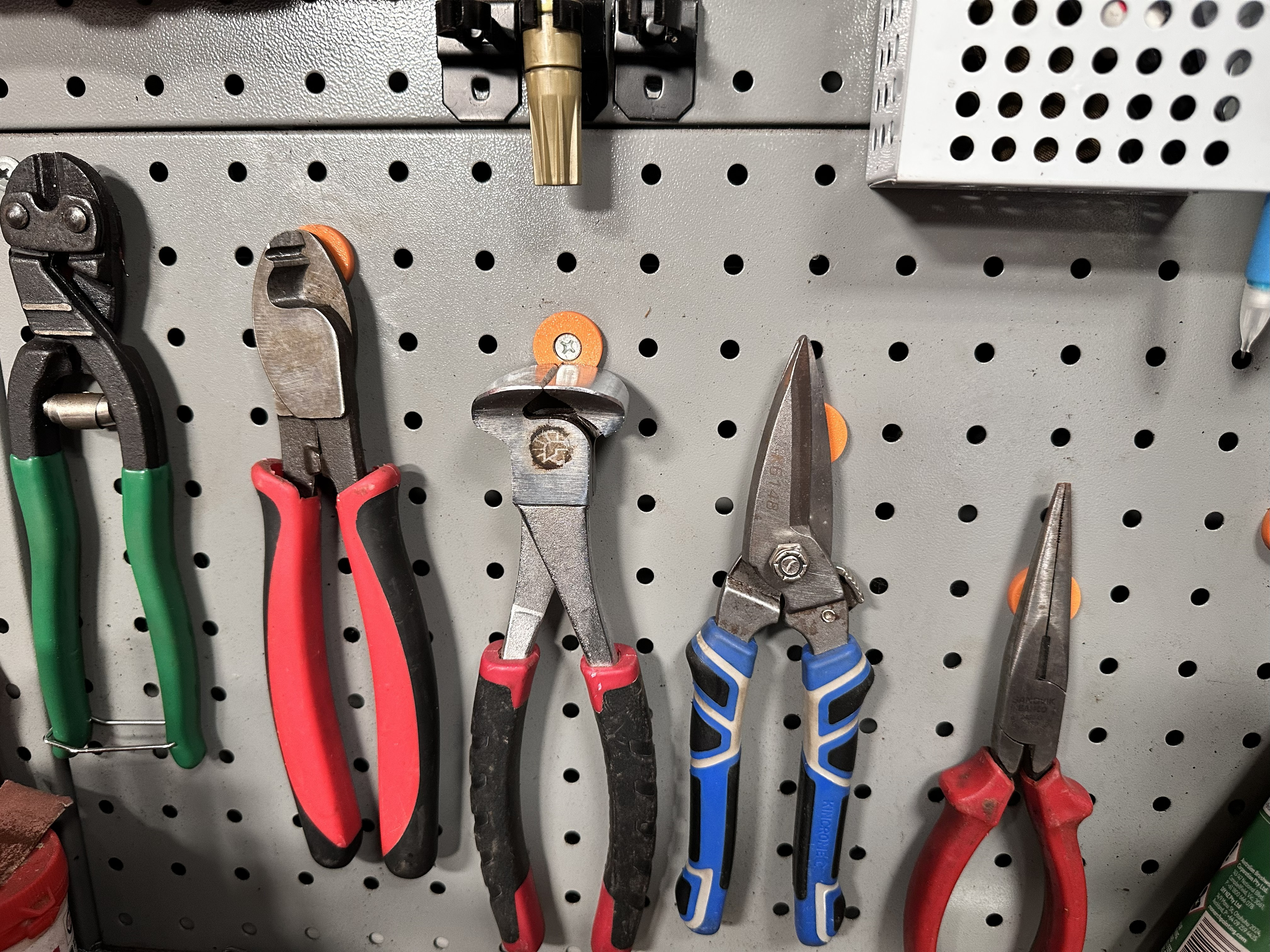 20mm Diameter Magnet Covers for Metal Pegboard Organization.