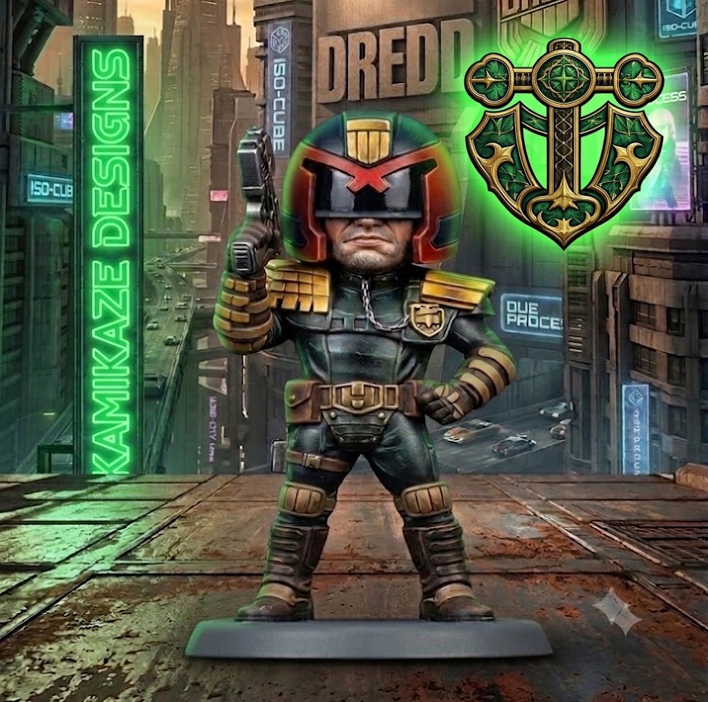 Judge Dread Inspired Chibi