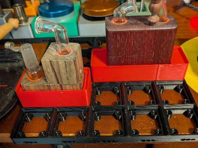 Gridfinity Holders for the Stick Brick Runt and Flip