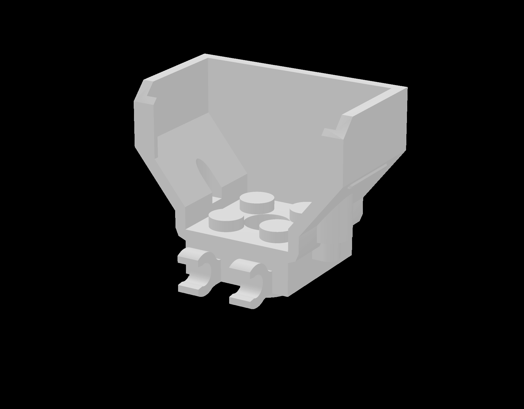 Lego Compatible (98876.dat) Cockpit 4 x 2 x 3 with Pin Hole and 2 Clips
