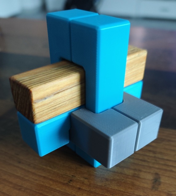 Devil’s Knot Burr Puzzle – Interlocking Brain Teaser | Teufelsknoten (3D Druck)