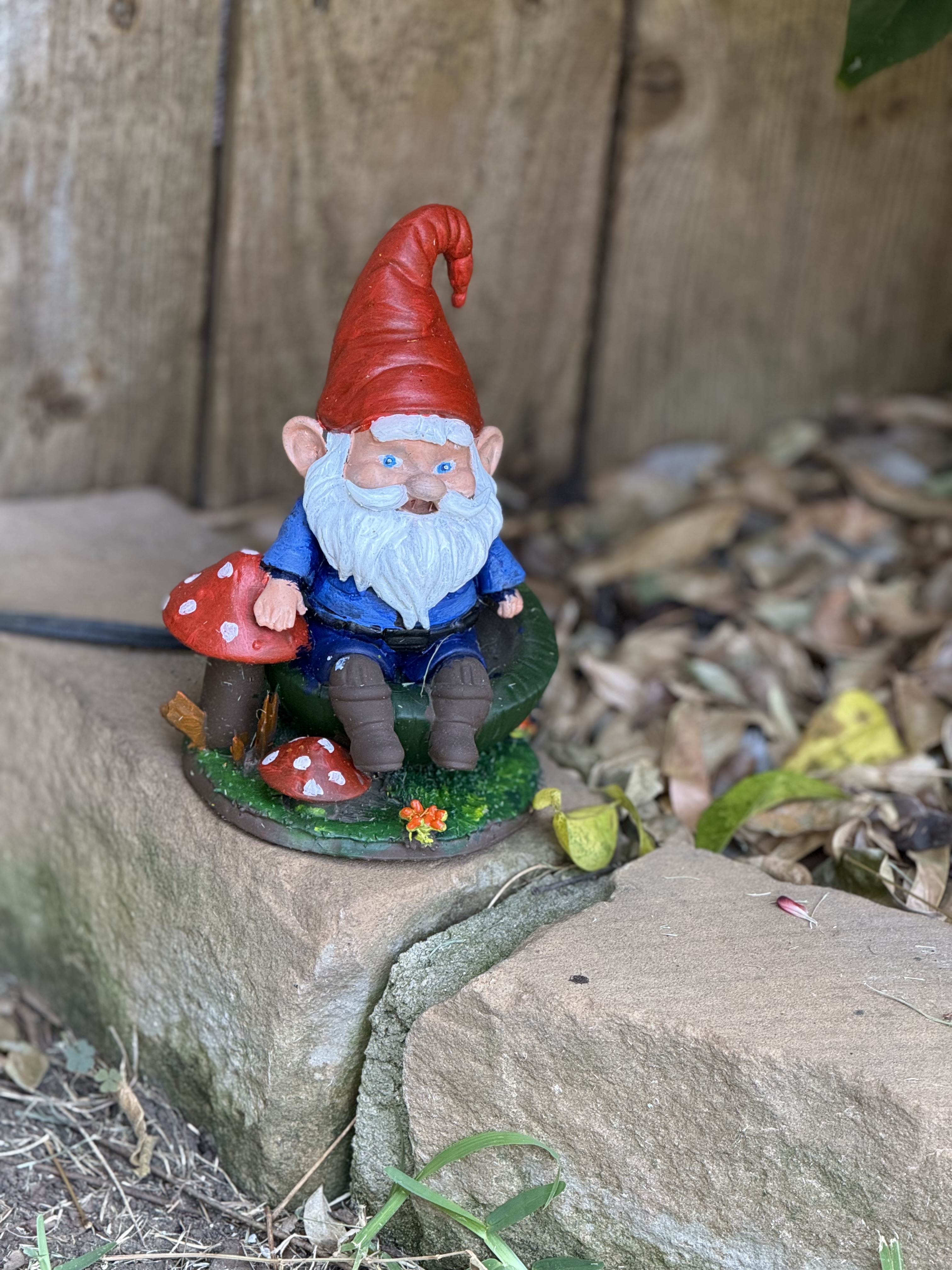 Sitting Garden Gnome