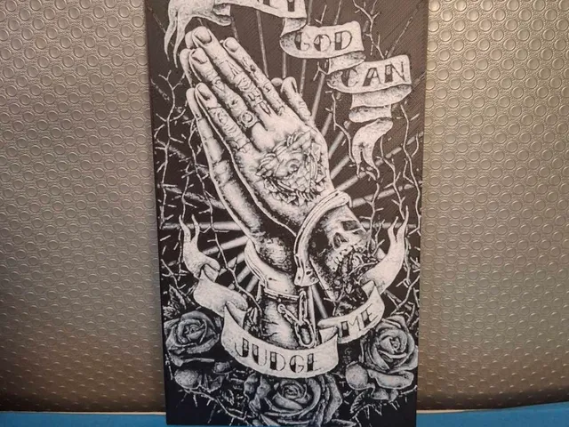 Only God can judge me – Hueforge Wall Art