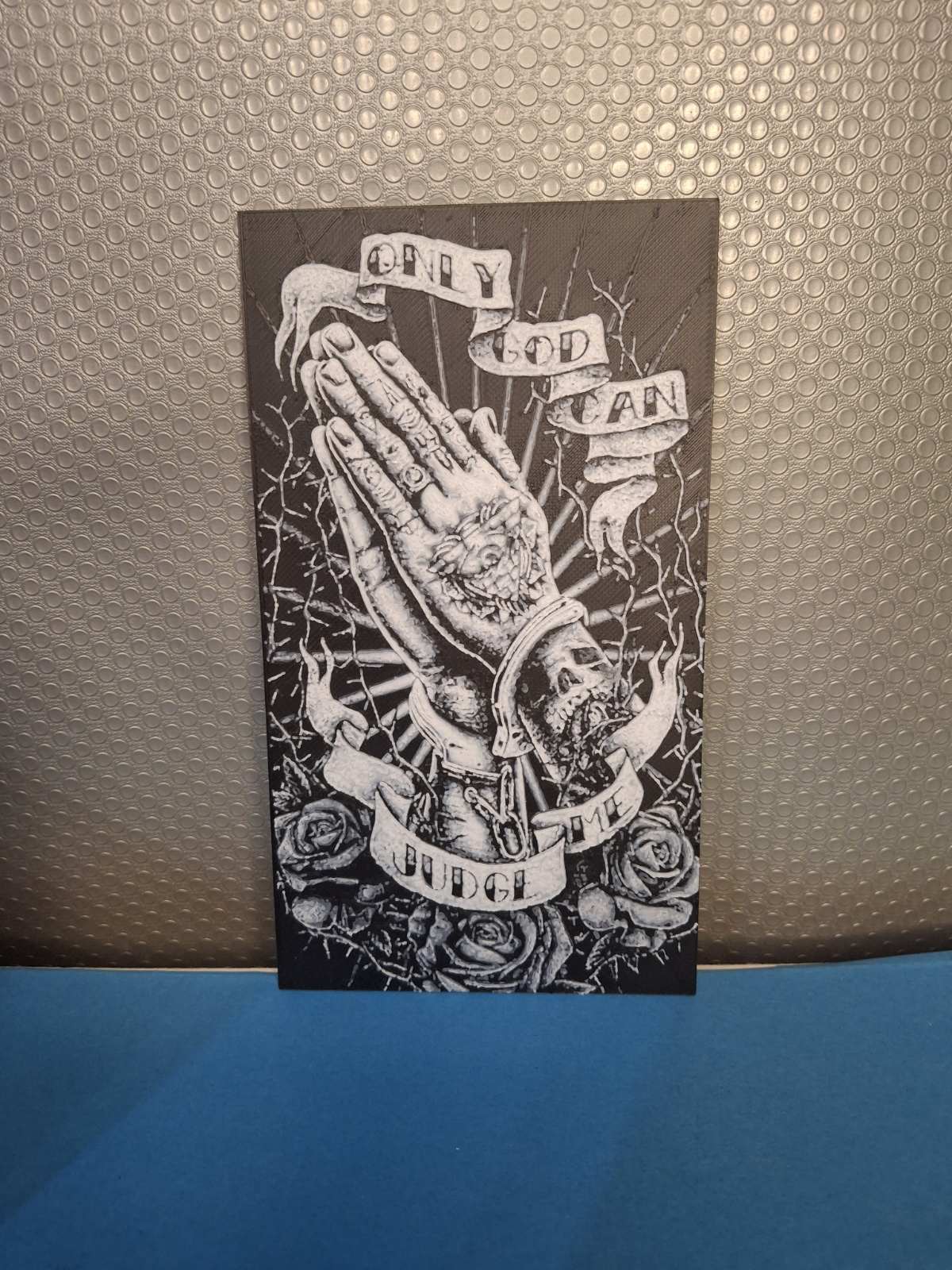 Only God can judge me – Hueforge Wall Art