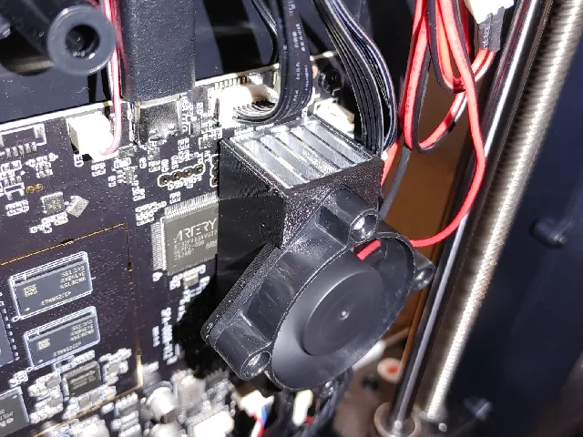 Snapmaker U1 heatsink 40mm 4010 fan mount duct