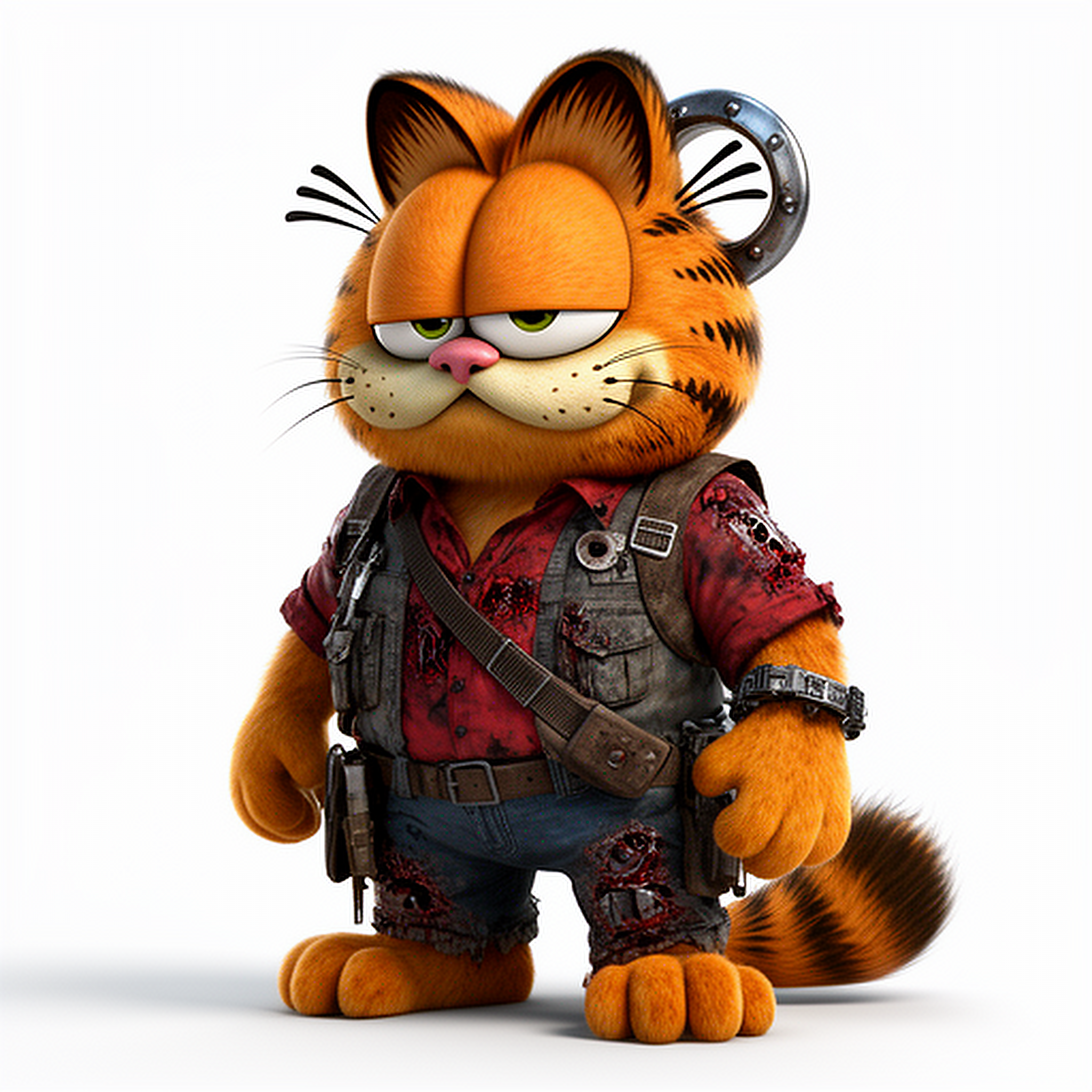 Garfield Ash Williams Ring Figure