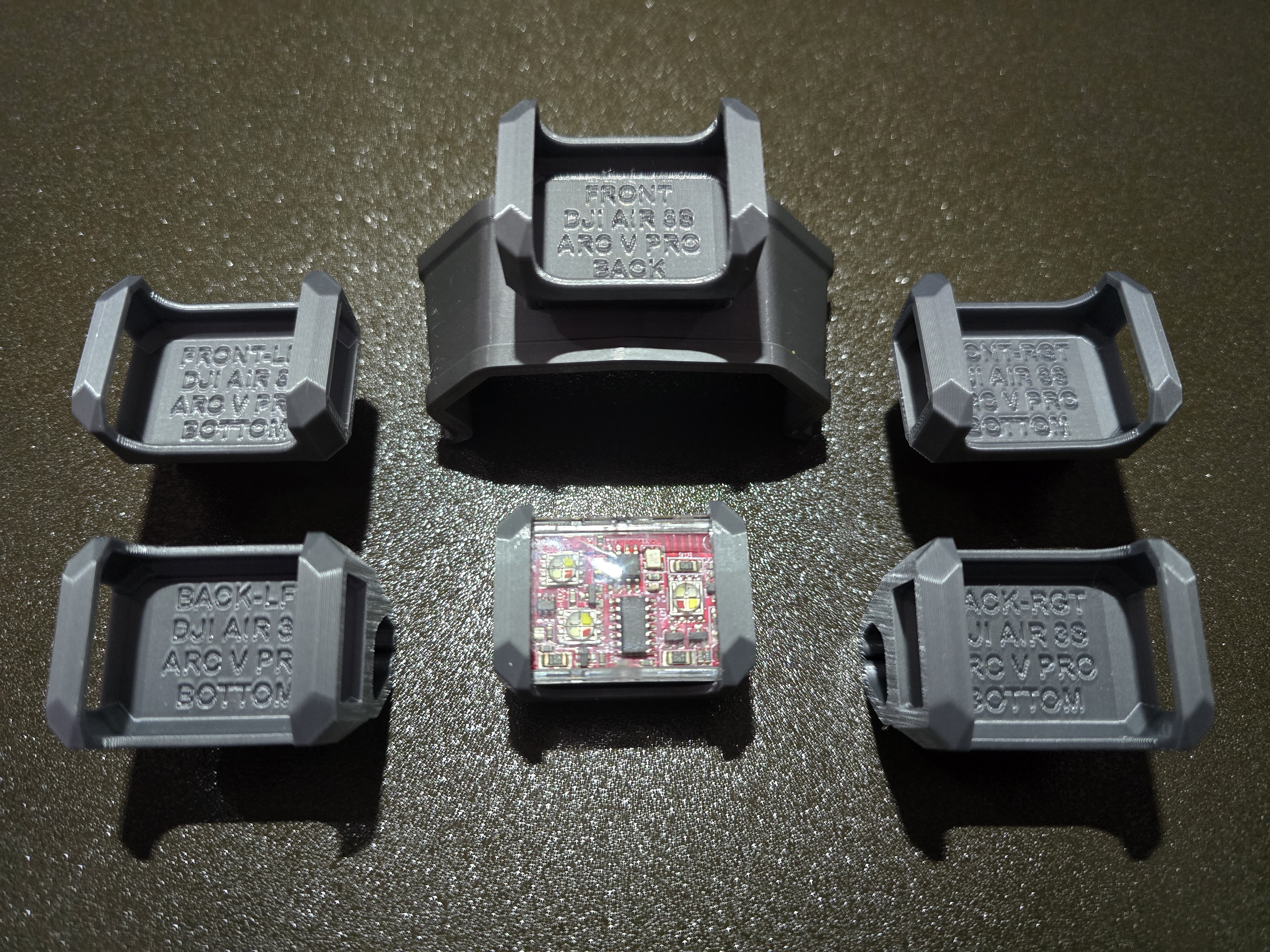 Arc V PRO Strobe Light Mounts for DJI Air 3S Drone