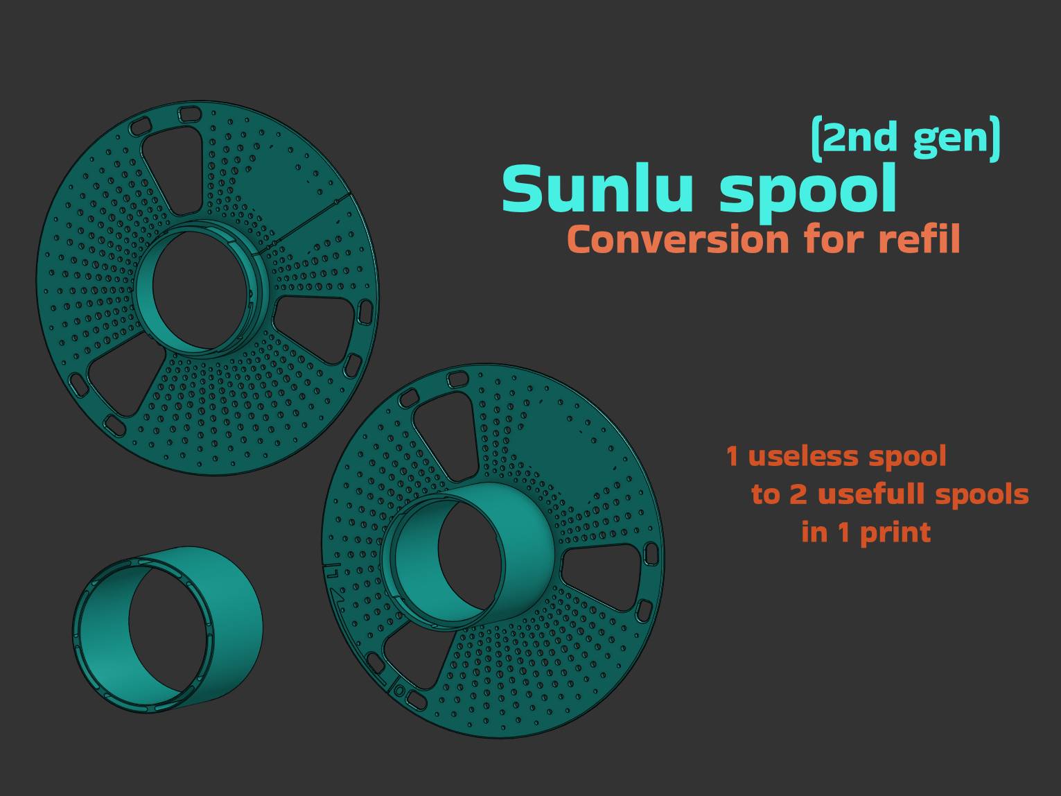 Sunlu spool extension - 2nd gen to usefull