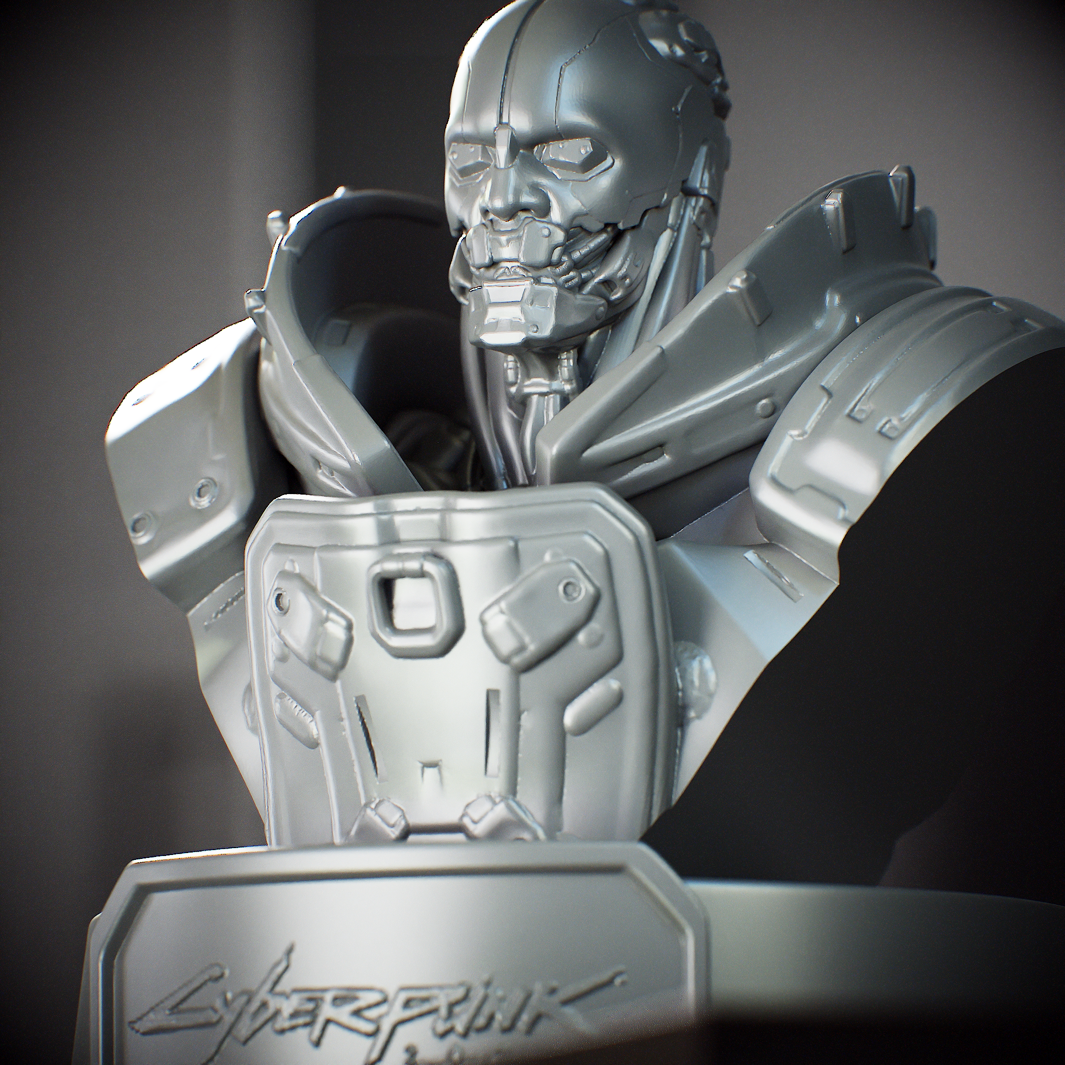 Bust of Adam Smasher from Cyberpunk Videogame - Busto de Adam Smasher del videojuego Cyberpunk