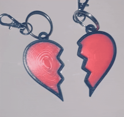 Separate Heart KeyRing
