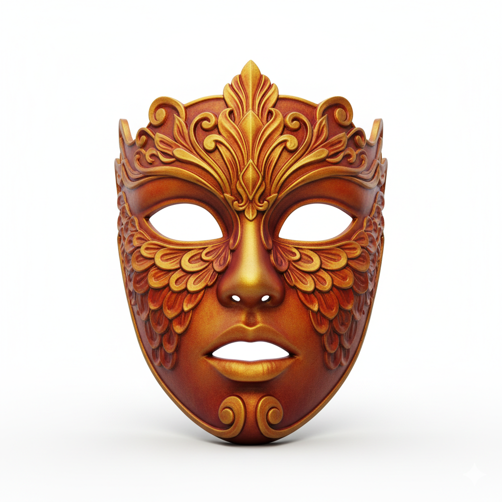 Golden Phoenix Queen, mask, cosplay, wearable, costume, face, helmet