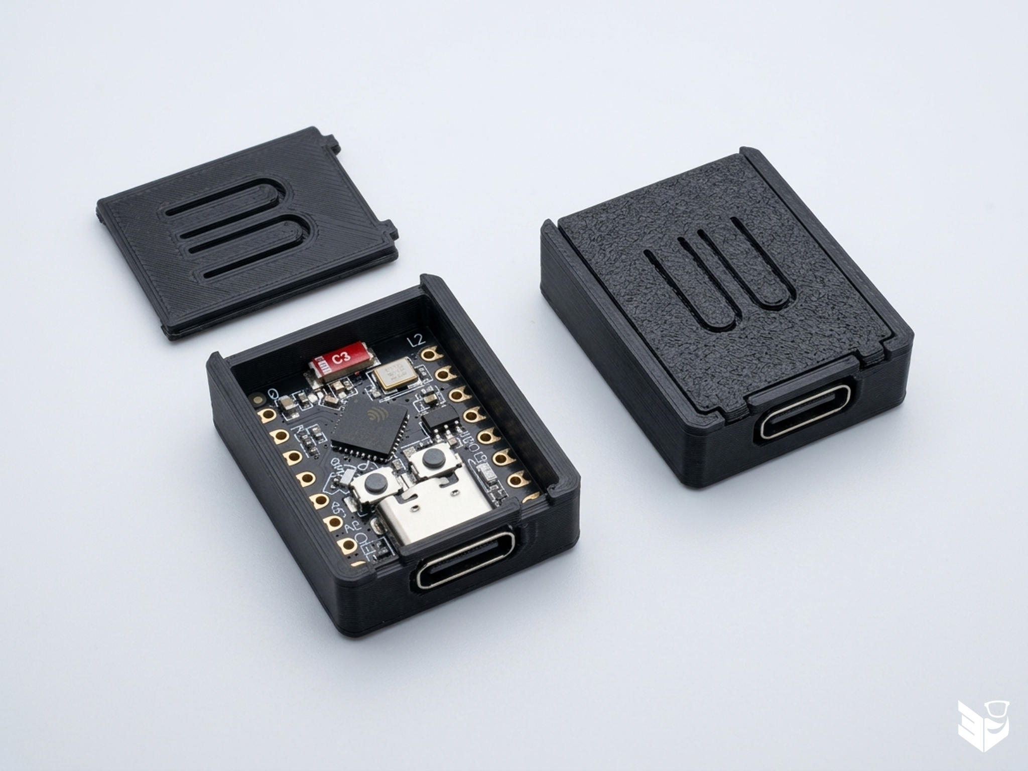 Ultra-Compact Case for ESP32-C3 SuperMini (step file)