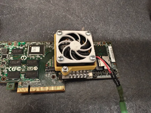 3Ware 9750 RAID controller 40mm fan mount