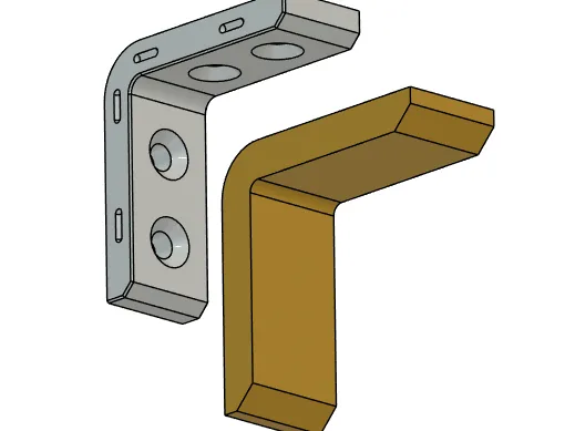 Bracket with screw cover