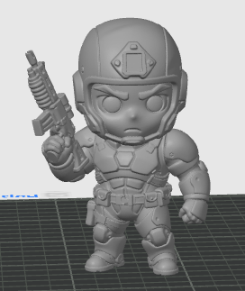 Chibi style Super soldier 3