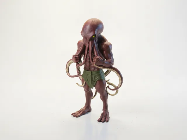 Octopus Man Creature Fantasy Figurine 3D Printable
