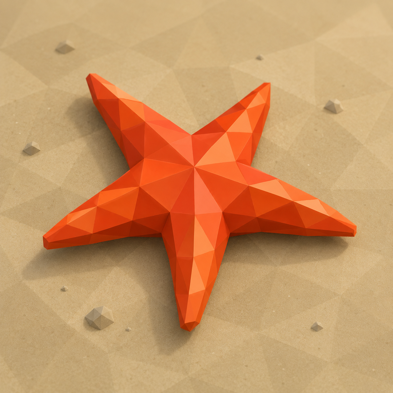 Low Poly Starfish