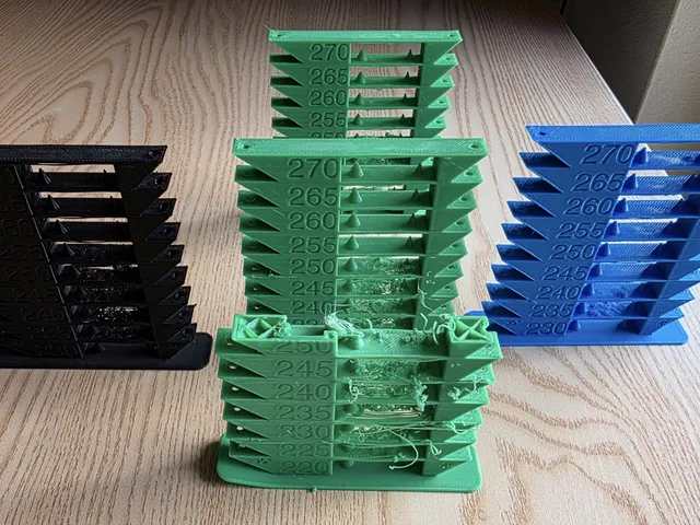 Temp tower for ObXidian printing PETG