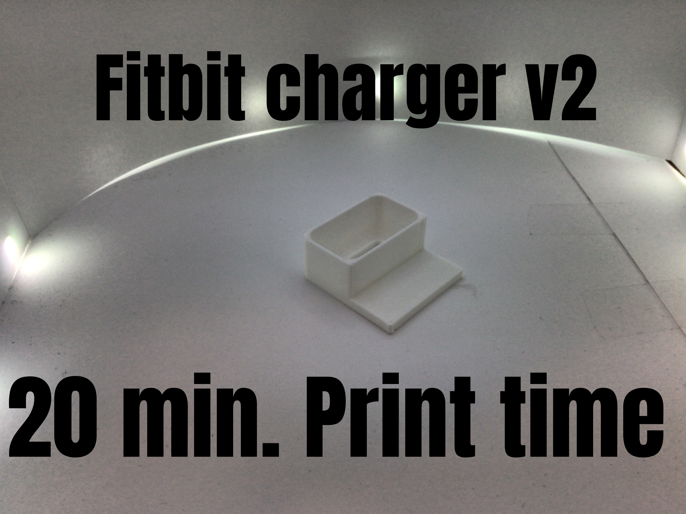 Fitbit charger holder V2 3D model