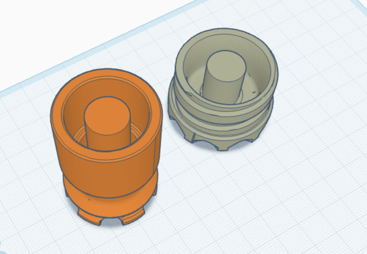 LHTCU Plunger head & Spring Cap (PROTOTYPE)