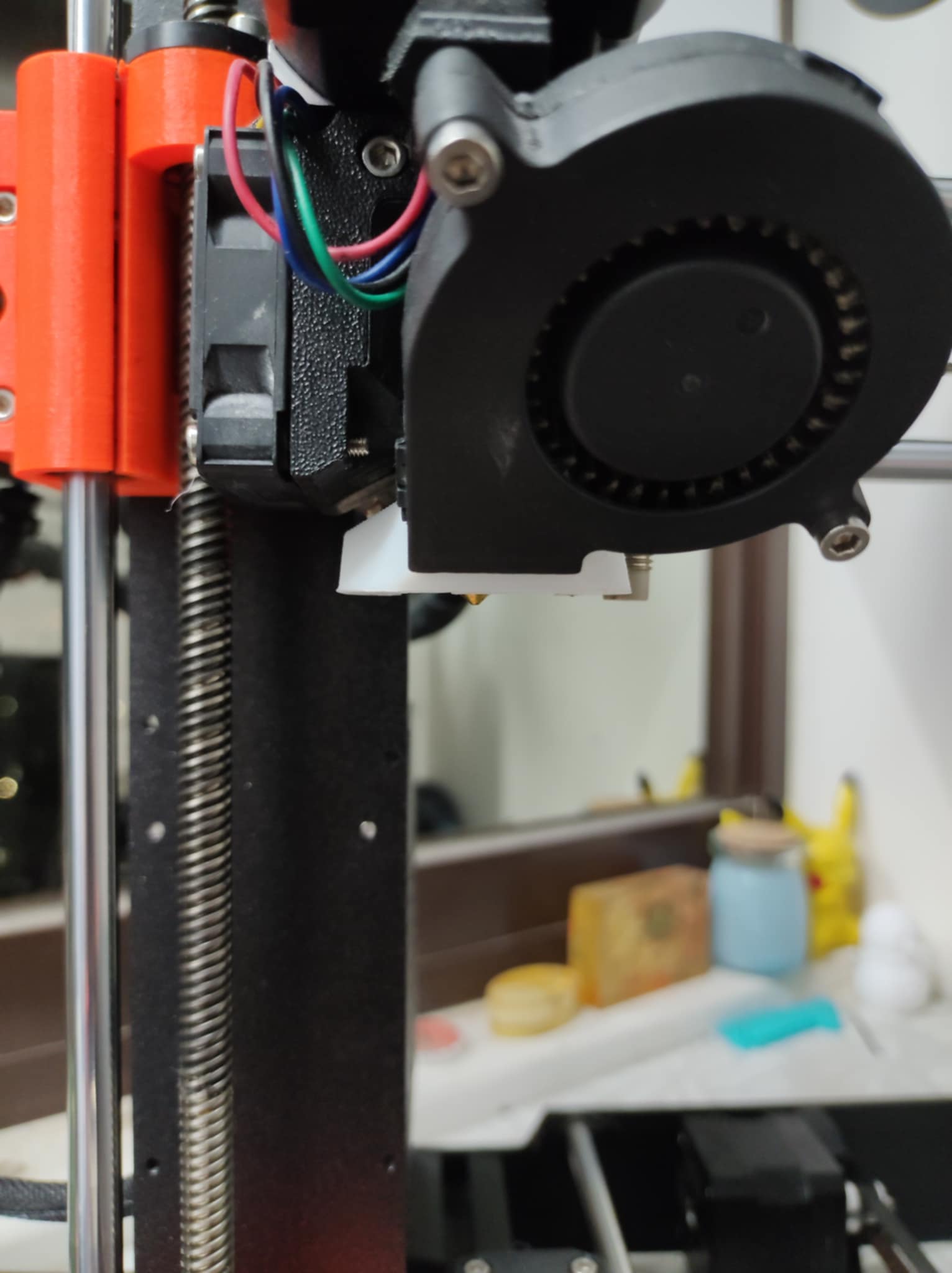 Snap-In Fan Shroud for Prusa i3 MK3S(+) Reduced height Won't get stuck hot bed version