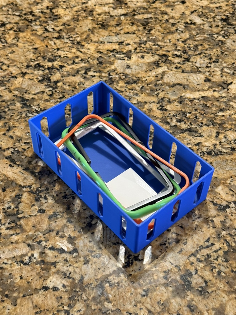 Box or Tray for holding smart phone accessories - Parameterized