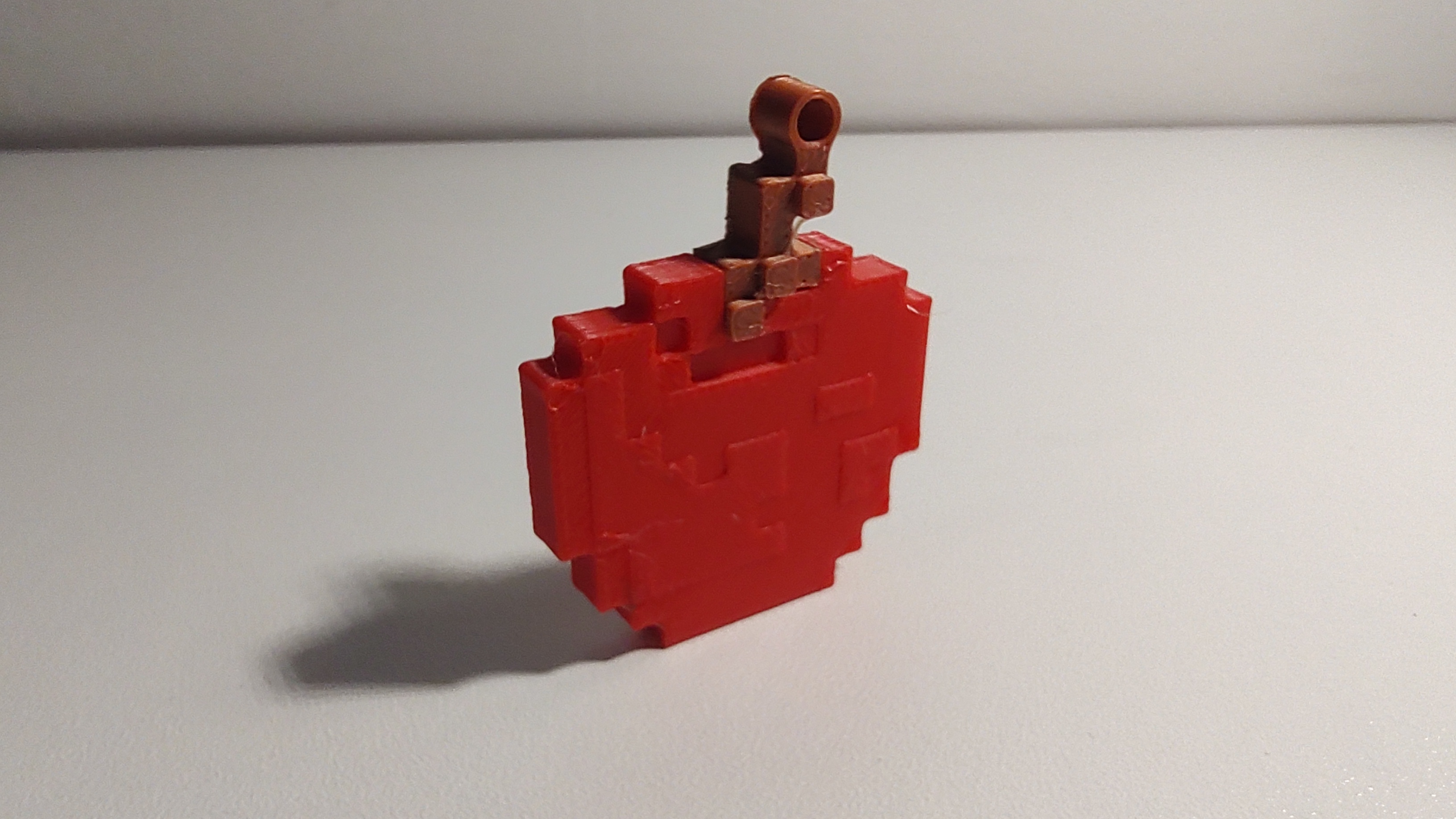 Miniatura 4 do modelo 3D Minecraft Apple keychain
