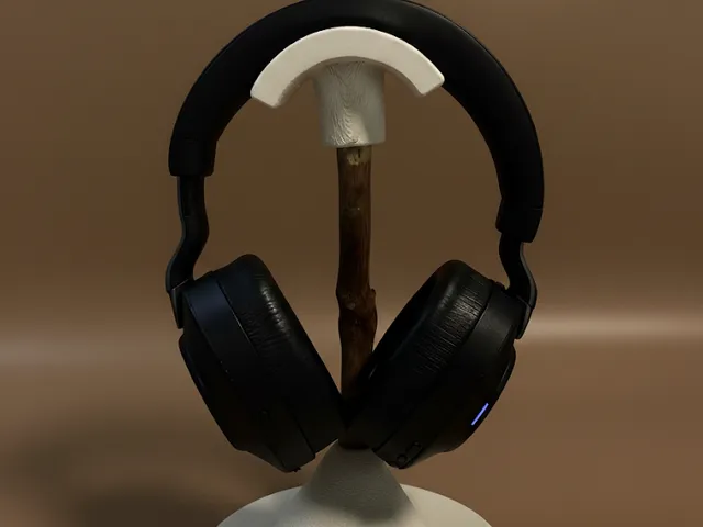 Elegant natural vibe headphone stand