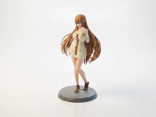 Anime Girl Figurine Female Character 3D Printable