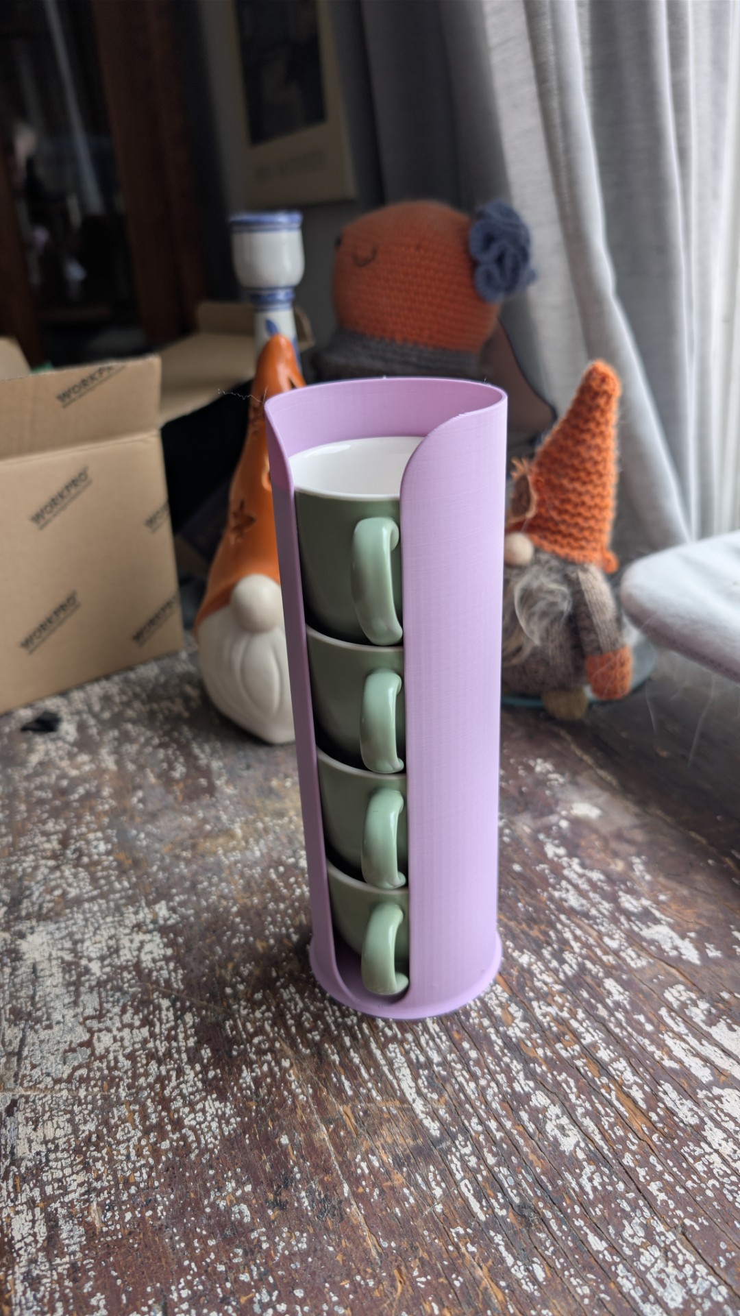 Stackable Espresso Cup Organizer (Resized to 64.7mm)