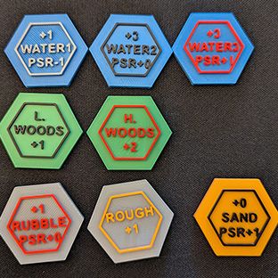 OpenHexTiles, a modular hex terrain for Battletech by Alex Montero ...