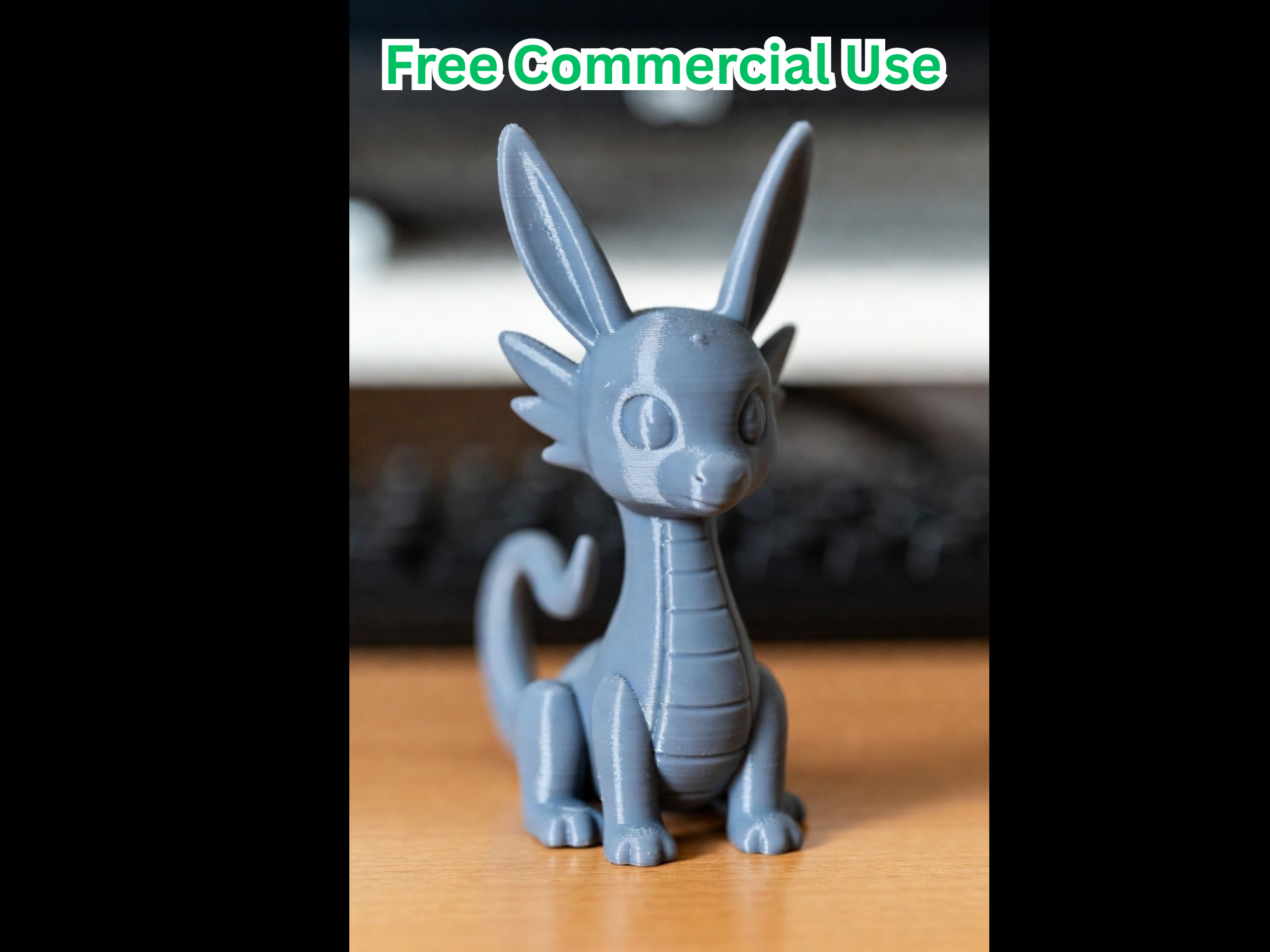 Long-Eared Cute Dragon Figure