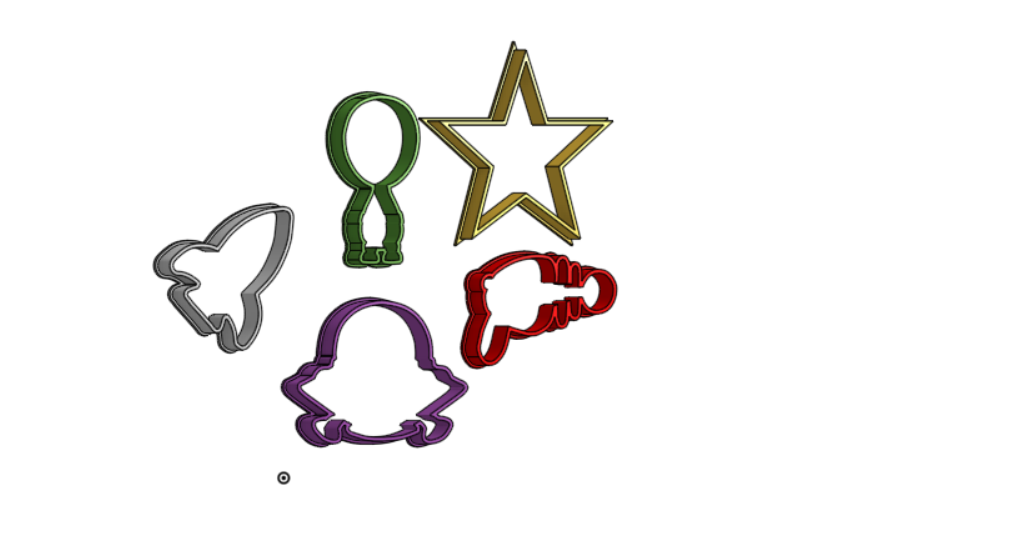 Space themed Cookie Cutters