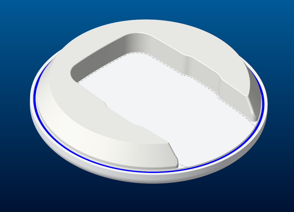 Positionsrahmen für Blindentelefon Ladeschale Dosch Amand DA1432 DECT Telecare