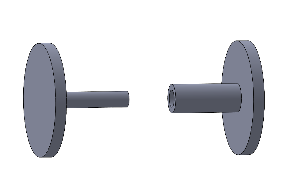 Press-fit Pin - 5mm shaft - 20mm head
