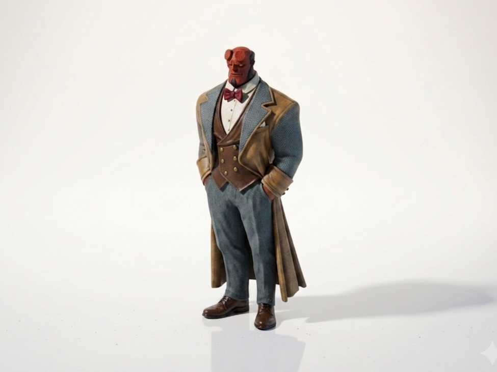 Dapper Hellboy Figurine Movies TV 3D Printable