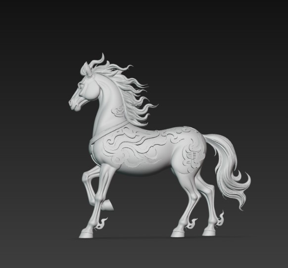 Miniatura 6 do modelo 3D fire horse 2