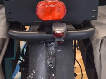 Fat e-bike extension kit! — rugged bumper for rear bike rack, fender skirt & handlebar battery box