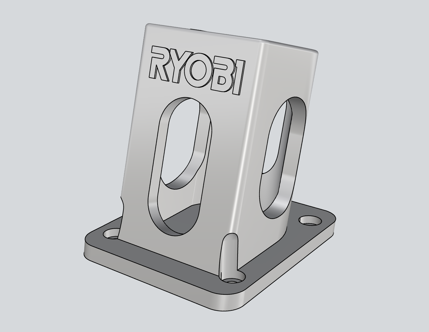 Ryobi DIN rail battary holder.