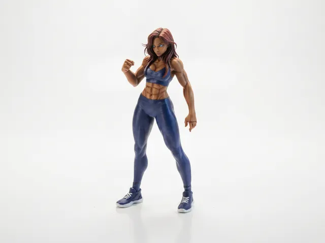 Lady Fist Female Fighter Figurine 3D Printable