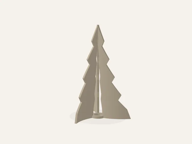 FirArc - Curved-Fin Christmas Tree | 120 mm