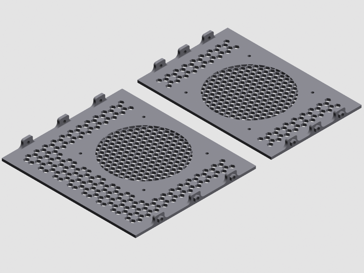 3D printable rack - 10 inch rack Topper