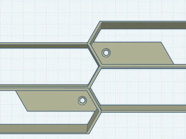 Prateleira Hot Wheels Hexagonal Versão da Furação, 4 Slots e ou  1 Slote