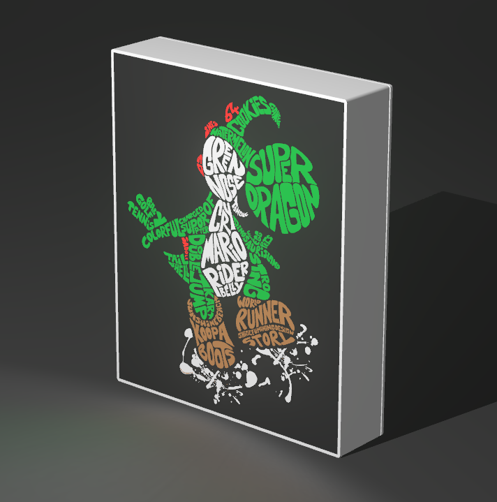 LightBox Yoshi TypoArt – Lámpara decorativa