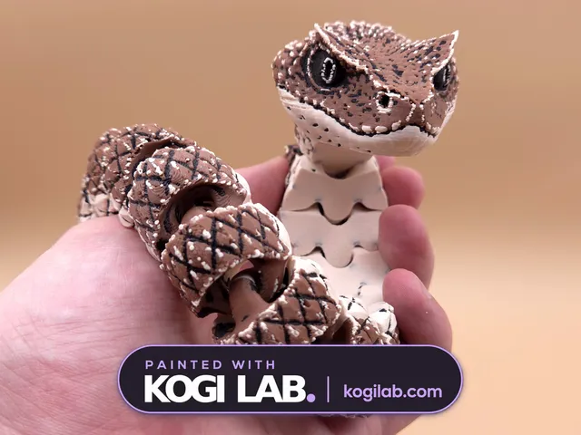 Articulated Realistic Viper - Print in Place