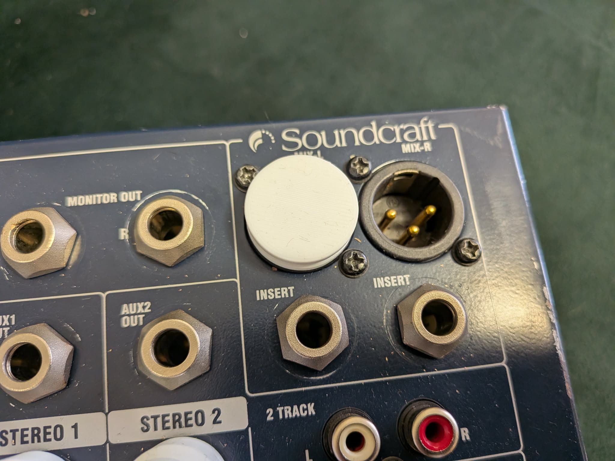 XLR Male socket cover