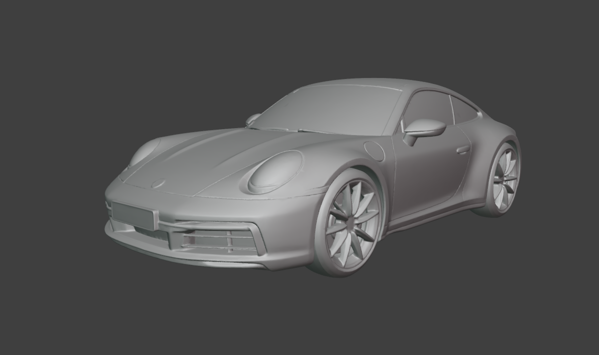 Porsche 911 Carrera 992 high detail