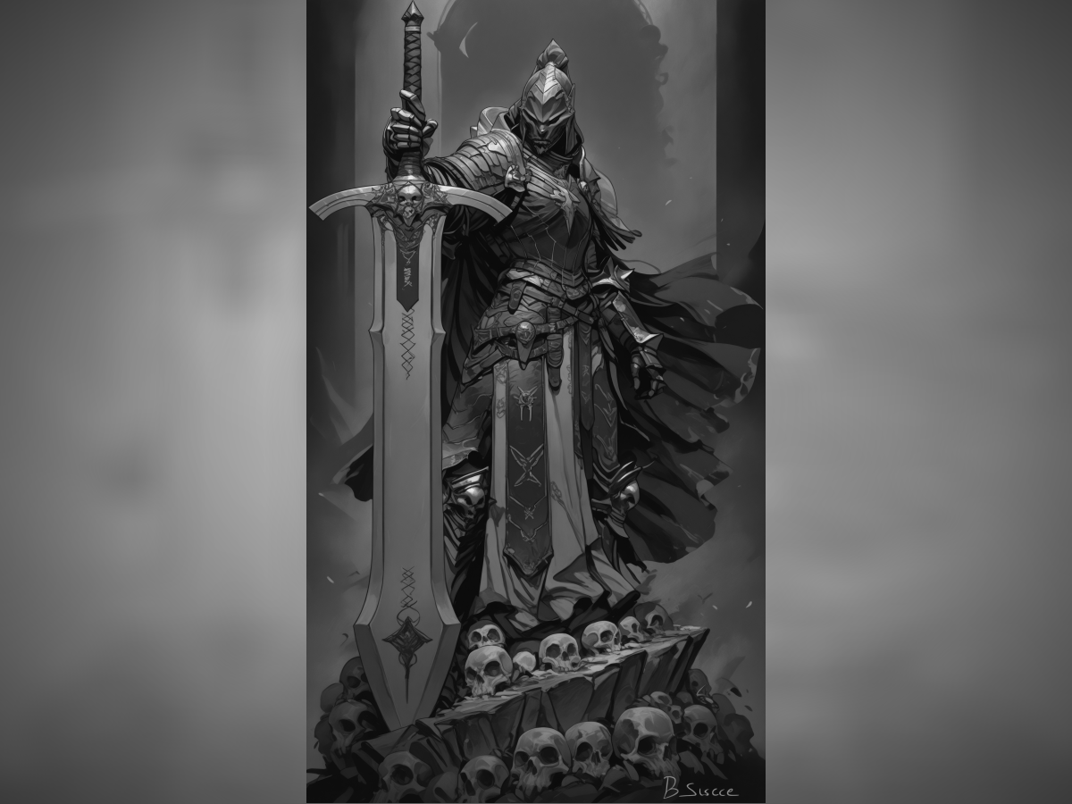 Knight with Huge Sword Hueforge