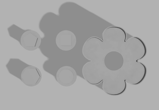 Interchangable center daisy cookie cutter